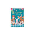 Sweet Farm Friends Garden Suede Flag