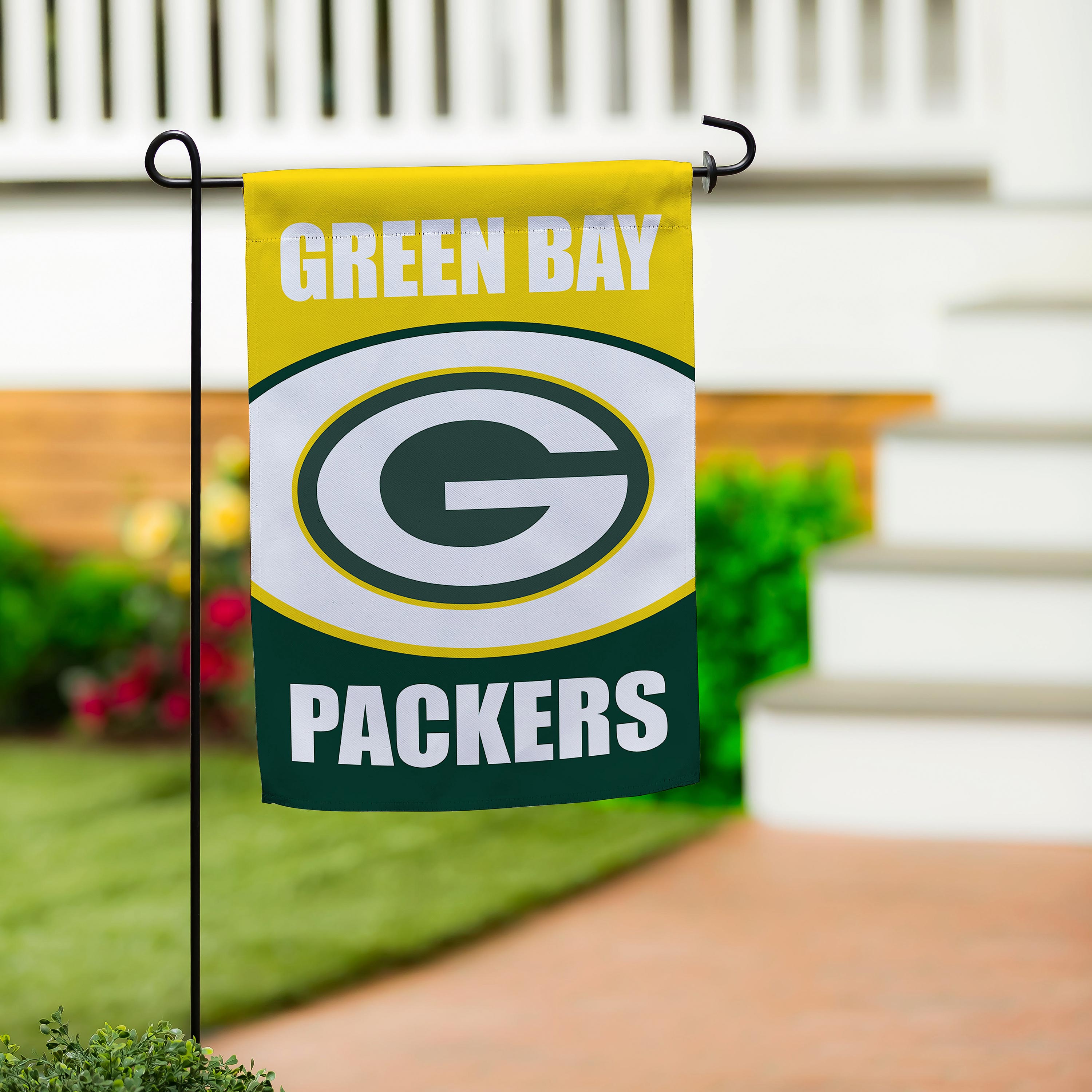 Green Bay Packers Suede Garden Flag
