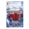 Christmas Camper Lustre House Flag