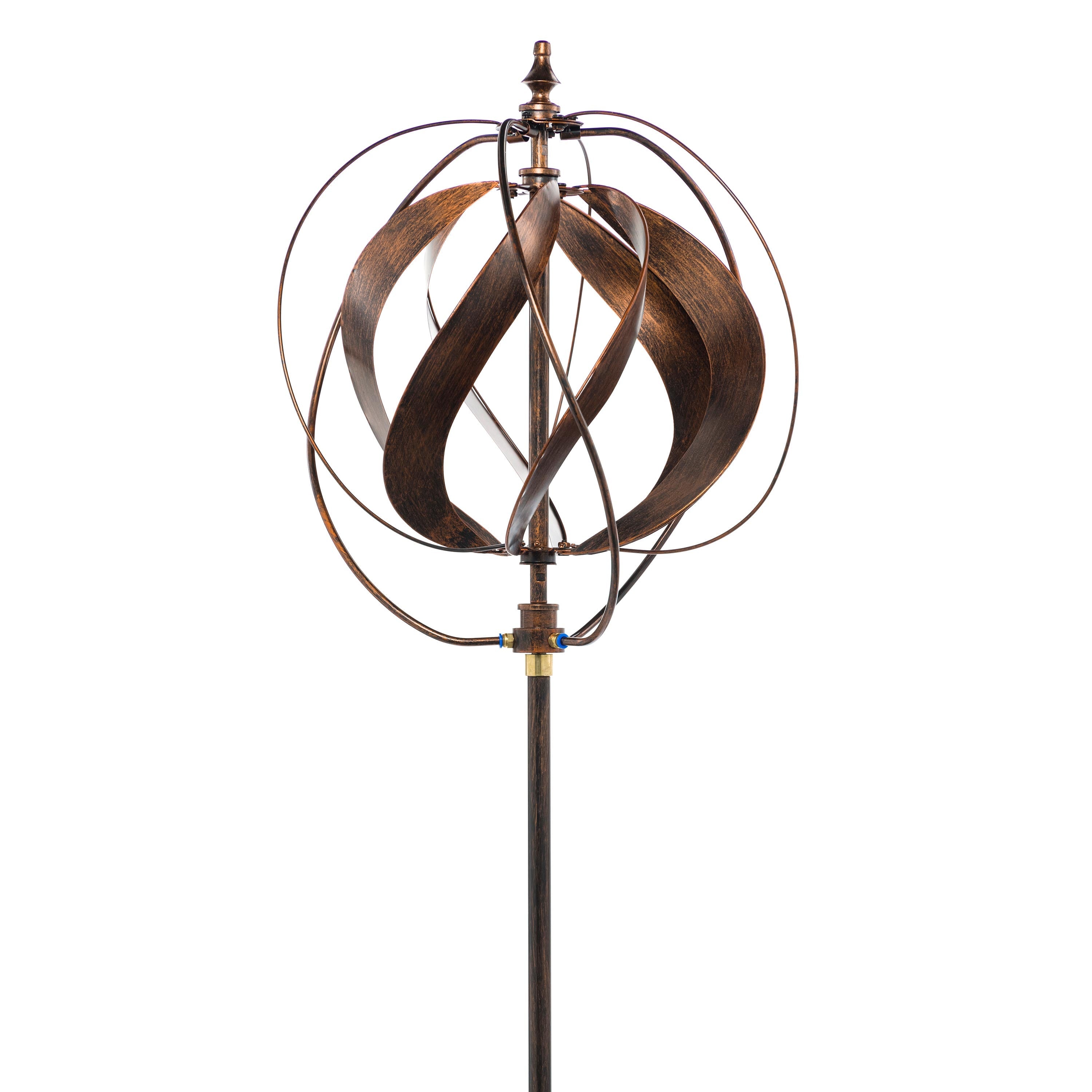 85" Sphere Hydro Wind Spinner Weathered Copper