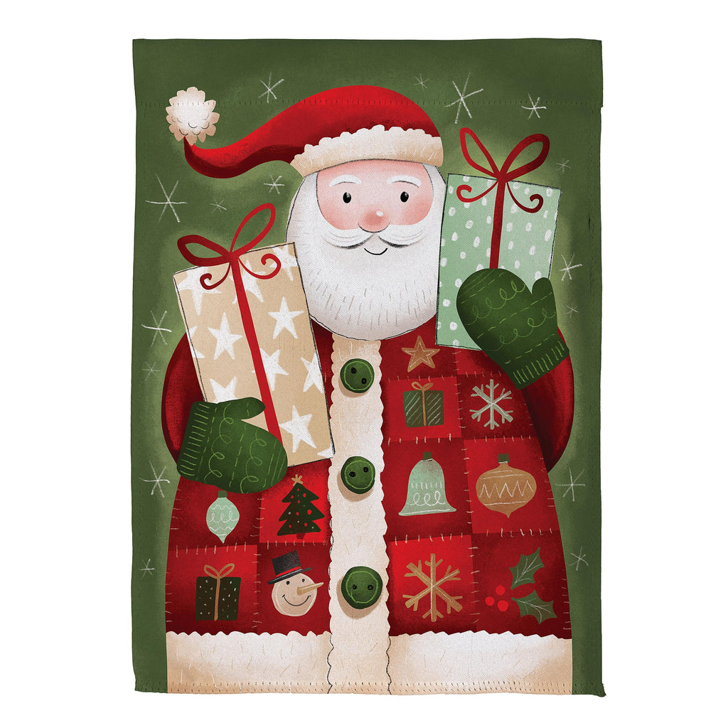 Giving Santa Suede House Flag