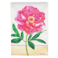 Floral Stems Burlap Garden Flag