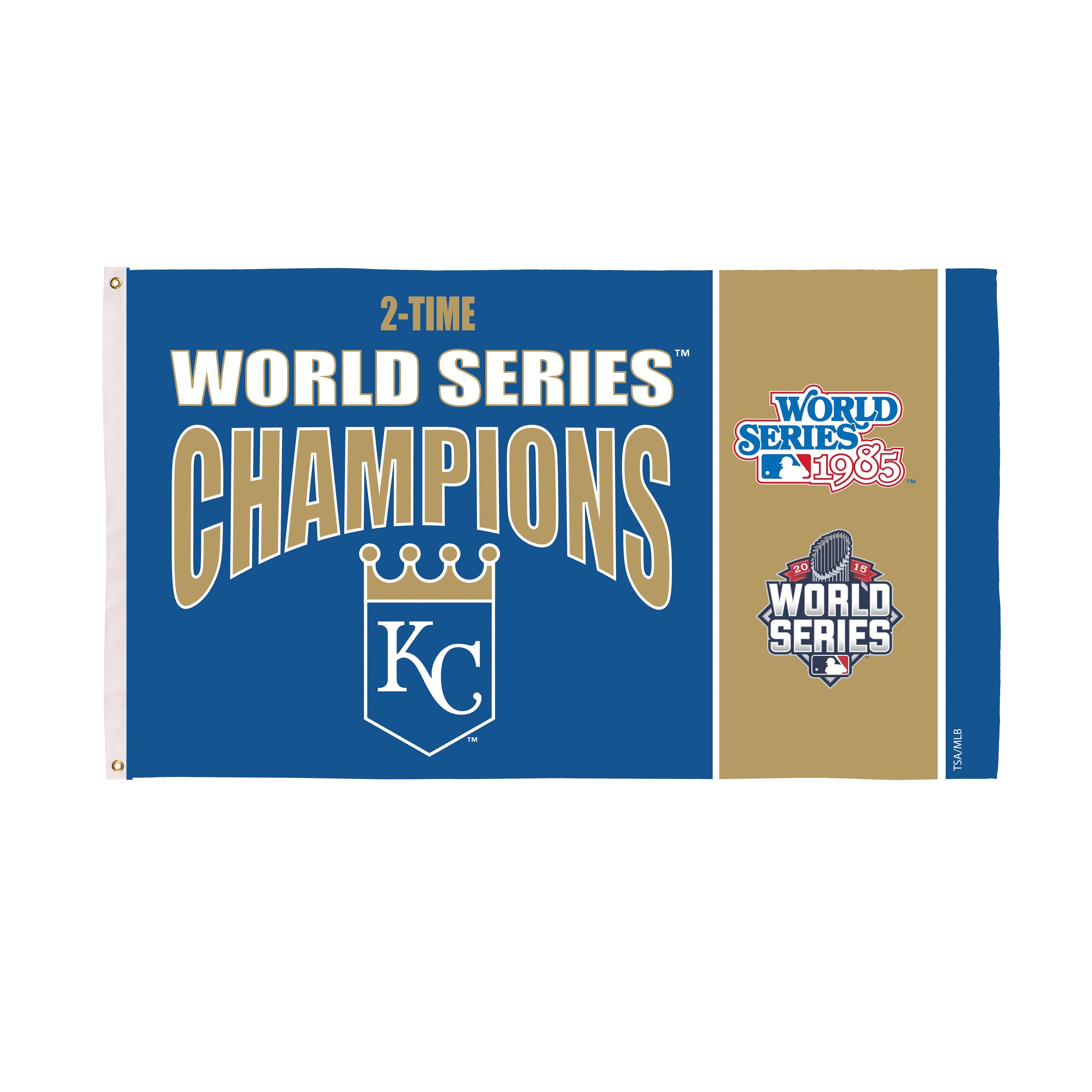 Kansas City Royals Single Sided Flag w/ 2 Grommets, 3'x5' Multi Win Flag
