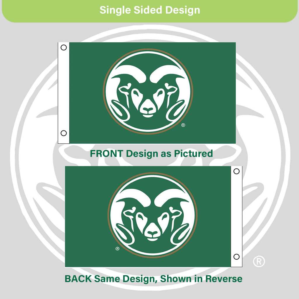 Colorado State Single Sided Flag w/ 2 Grommets, 3'x5'