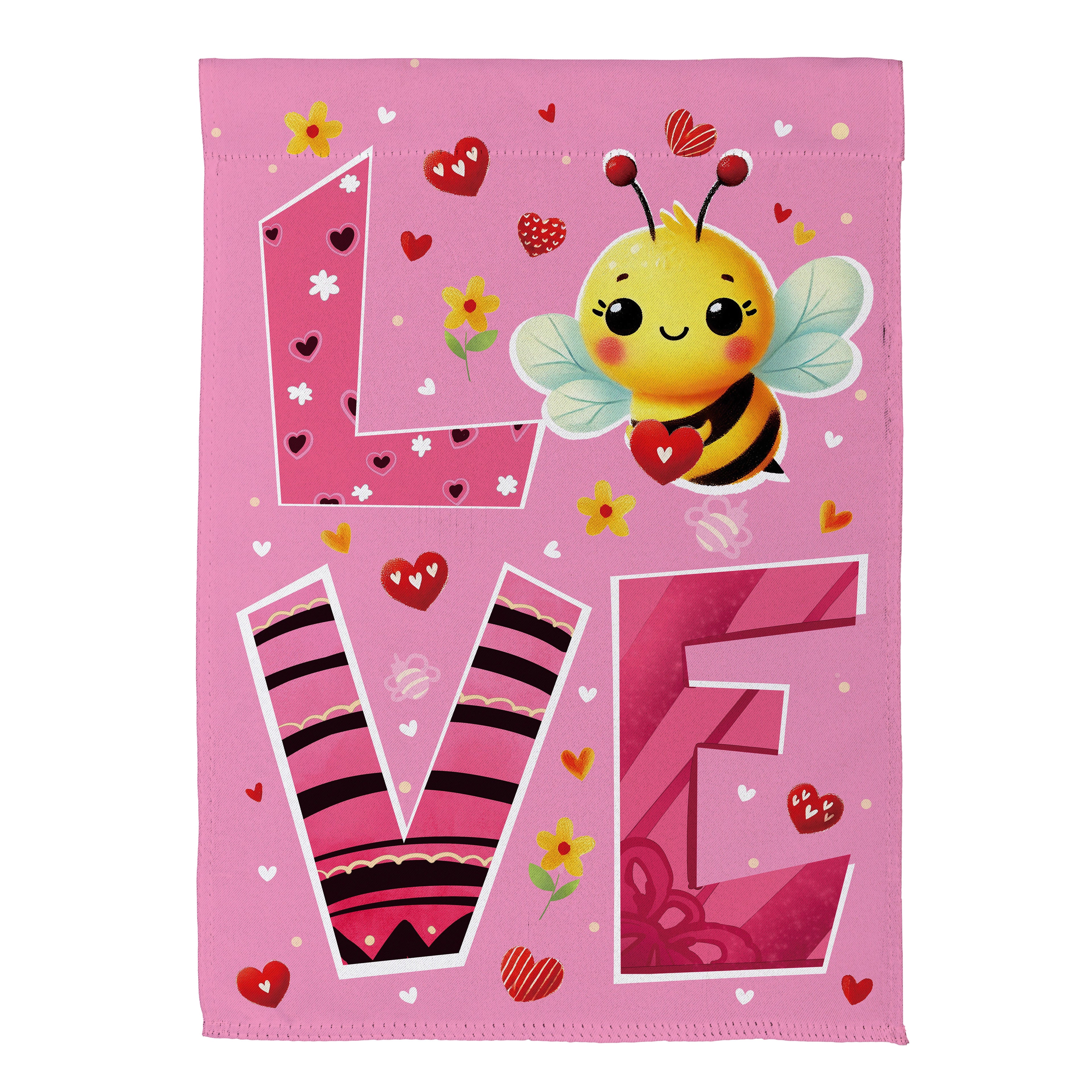 Bee Loved Suede Garden Flag