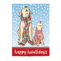 Winter Pups Suede Garden Flag