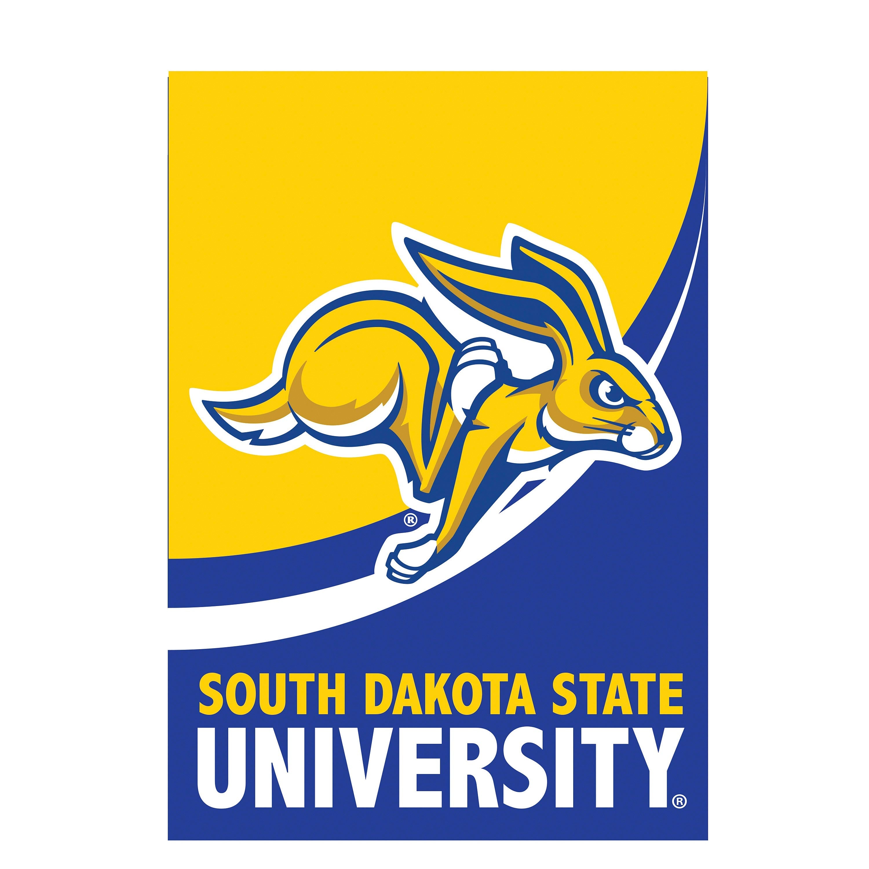 South Dakota State University Burlap Flag GDN Size