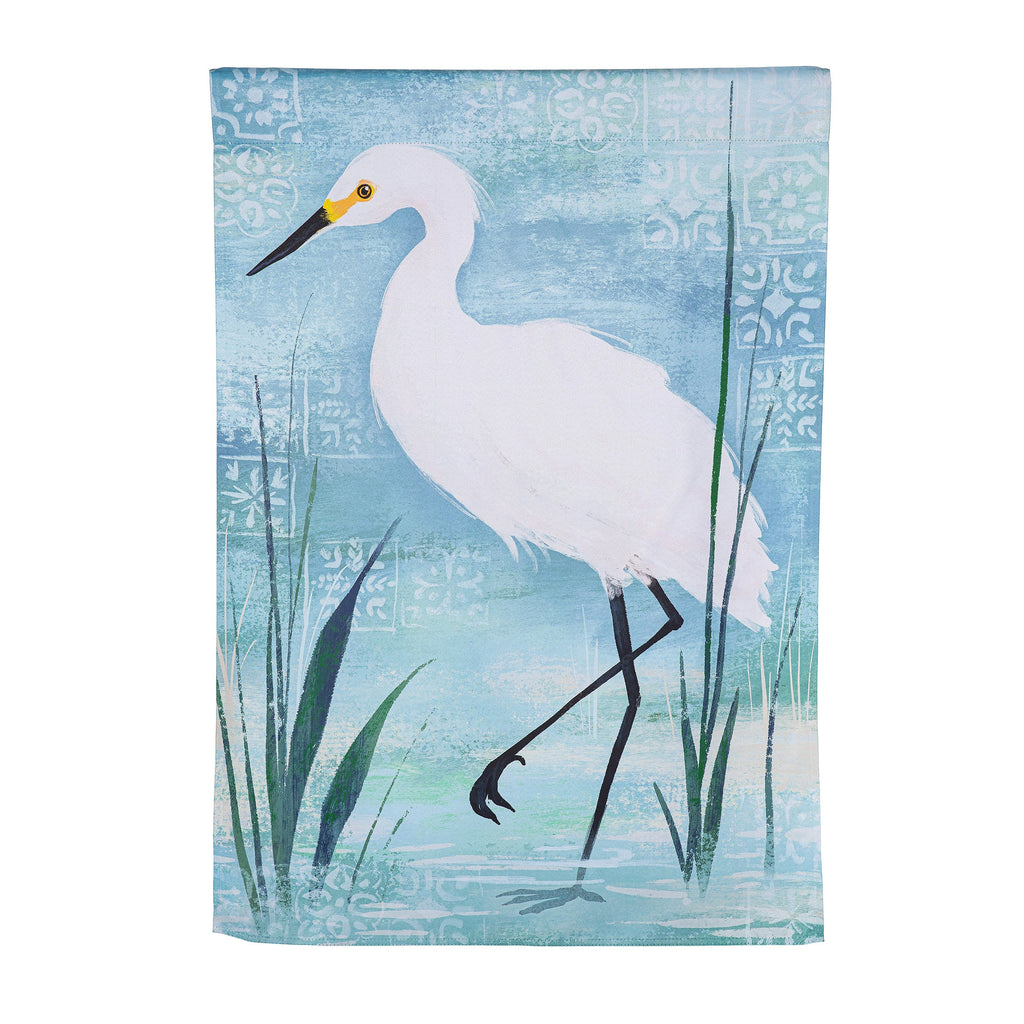 Blue Heron Reversible Suede House Flags