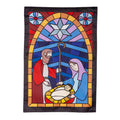 Stained Glass Applique House Flag