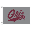 University of Montana Single Sided Flag w/ 2 Grommets, 3'x5'