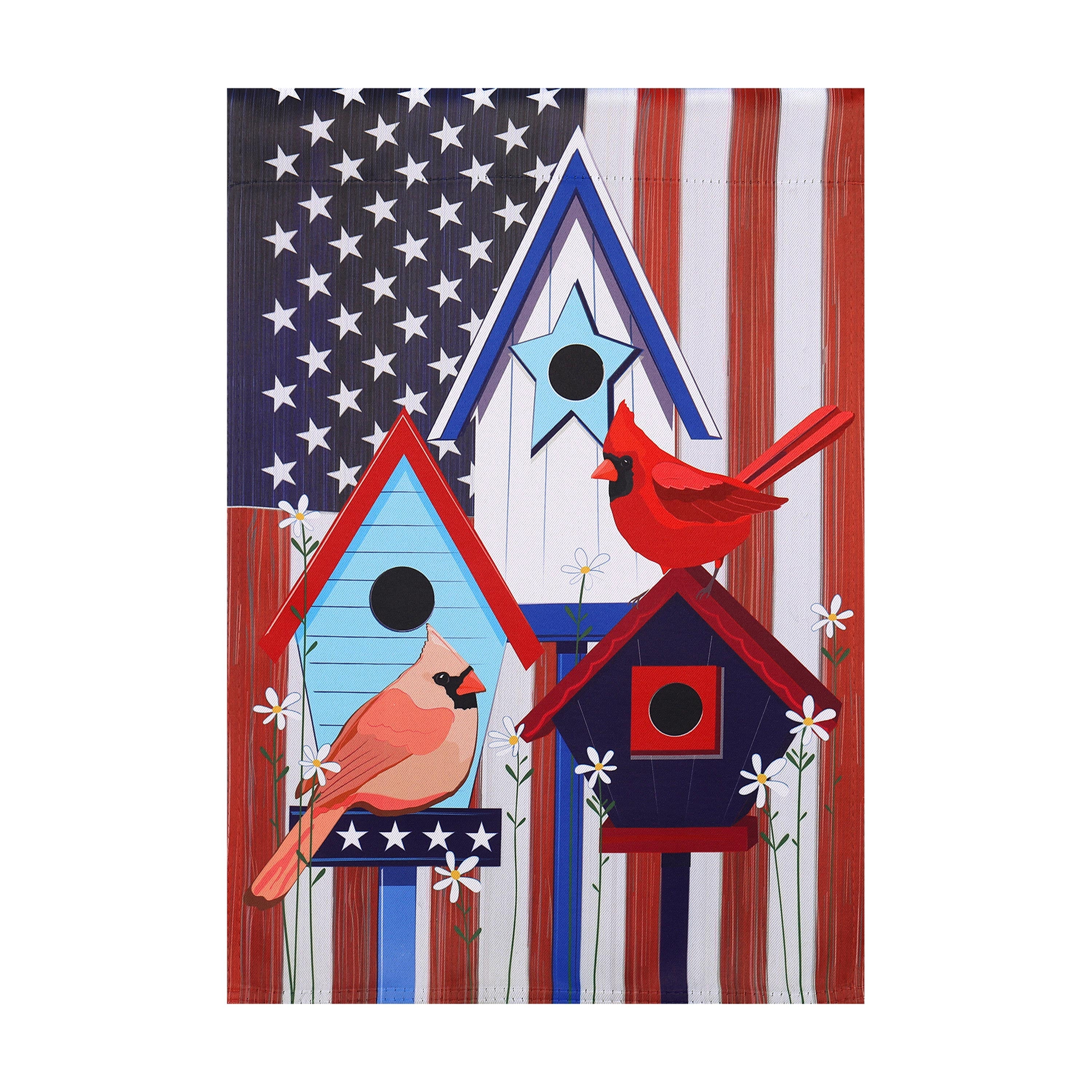 Patriotic Birdhouses Garden