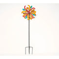 Dual Sided Rainbow with Gemstones Wind Spinner, Multi