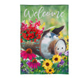 Piggy Planter Burlap Garden Flag