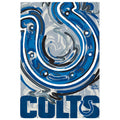 Indianapolis Colts Justin Patten Logo Suede Garden Flag