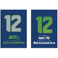 Flag, Suede, Glitter, DS, Gar, Seattle Seahawks, 12