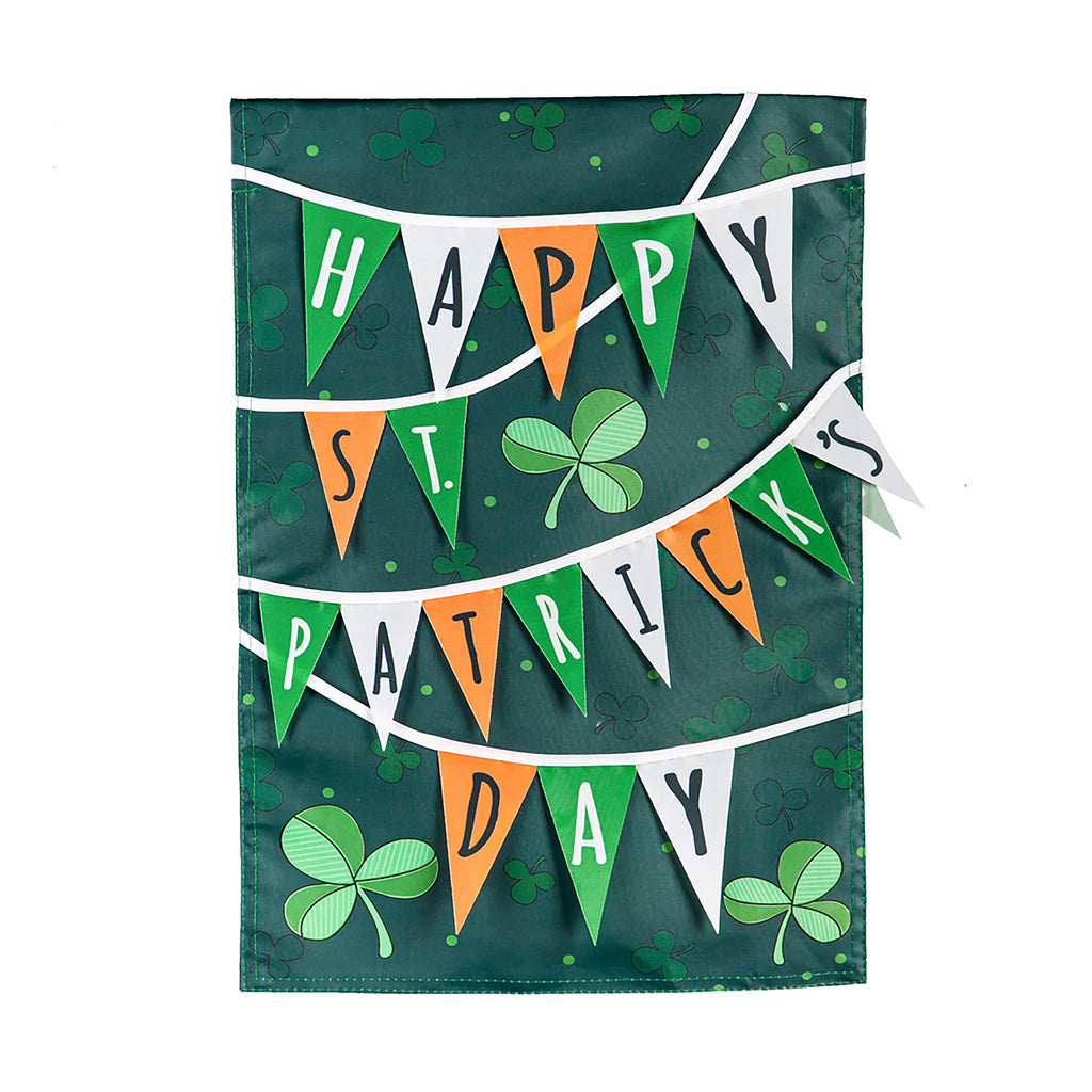 St. Paddy's Day Banner Garden Applique Flag