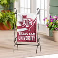 Texas A&M Burlap Flag GDN Size