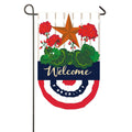 Patriotic Bunting Garden Burlap Flag