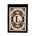 Cambridge Monogram Garden Applique Flag, Letter L