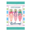 Every Bunny Carrot Welcome Applique House Flag