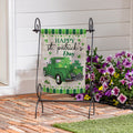 Happy St. Patrick's Day Truck Suede Garden Flag