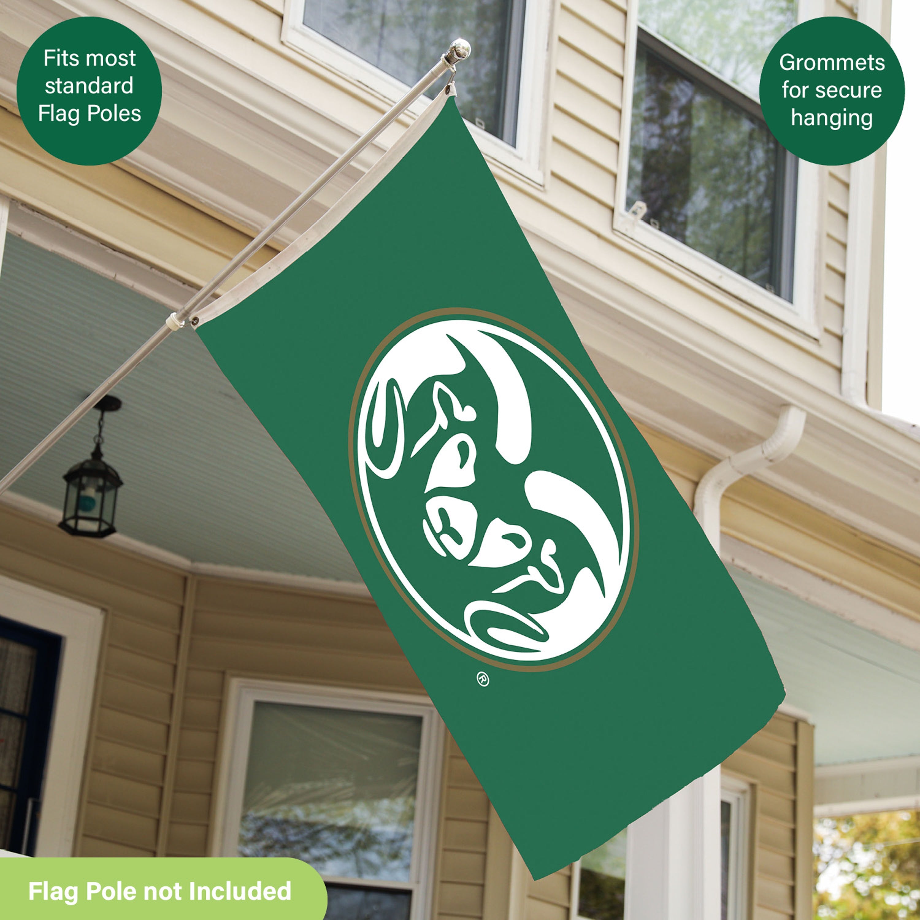 Colorado State Single Sided Flag w/ 2 Grommets, 3'x5'