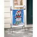 Christmas Snowman Lustre Garden Flag