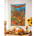 Stained Glass Cornucopia House Lustre Flag