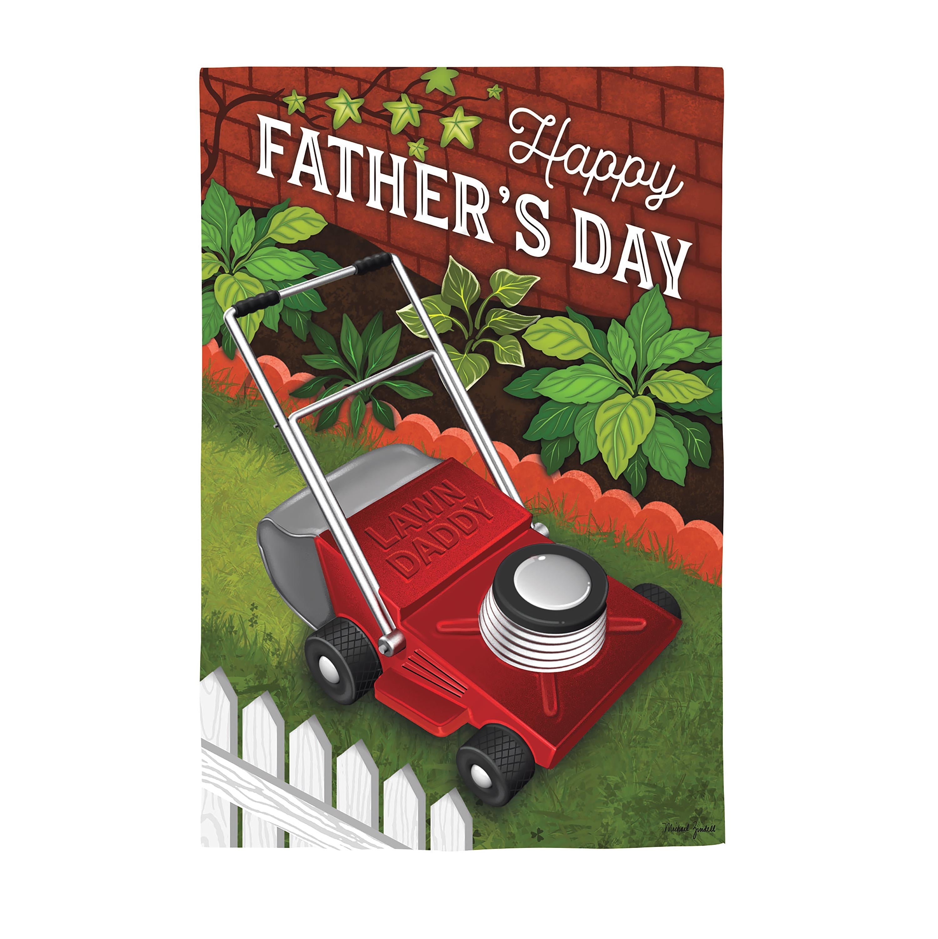 Happy Father's Day Suede House Flag