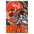 Cleveland Browns Justin Patten Logo Suede Garden Flag