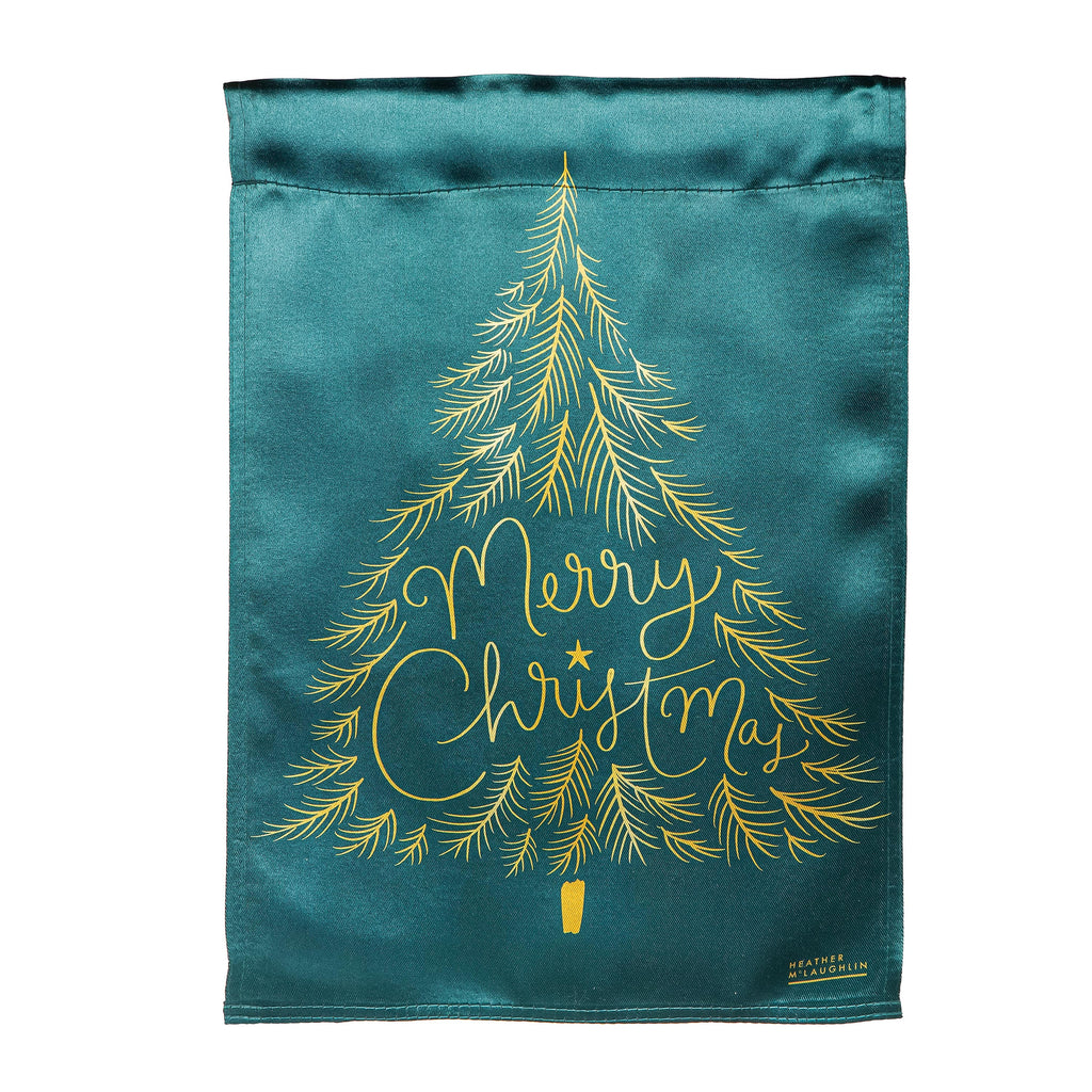 Trees Reversible Lustre Garden Flag