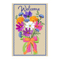 Wildflower Bouquet Applique House Flag