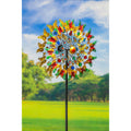 75" Wind Spinner with Glass Accents, Butterfly Shimmer