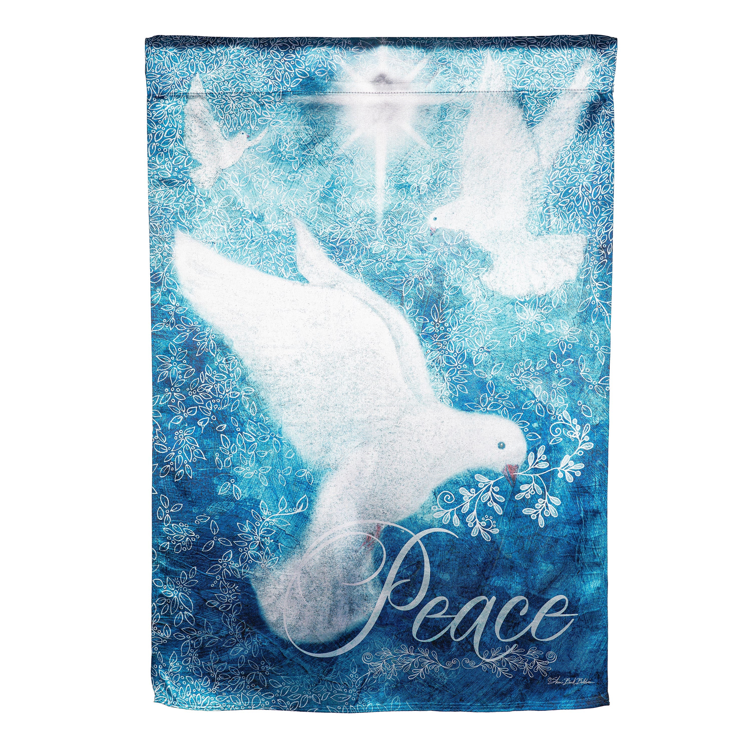 Dove Piece Trio Lustre House Flag