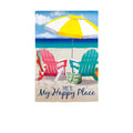Colorful Chairs Applique Garden Flag