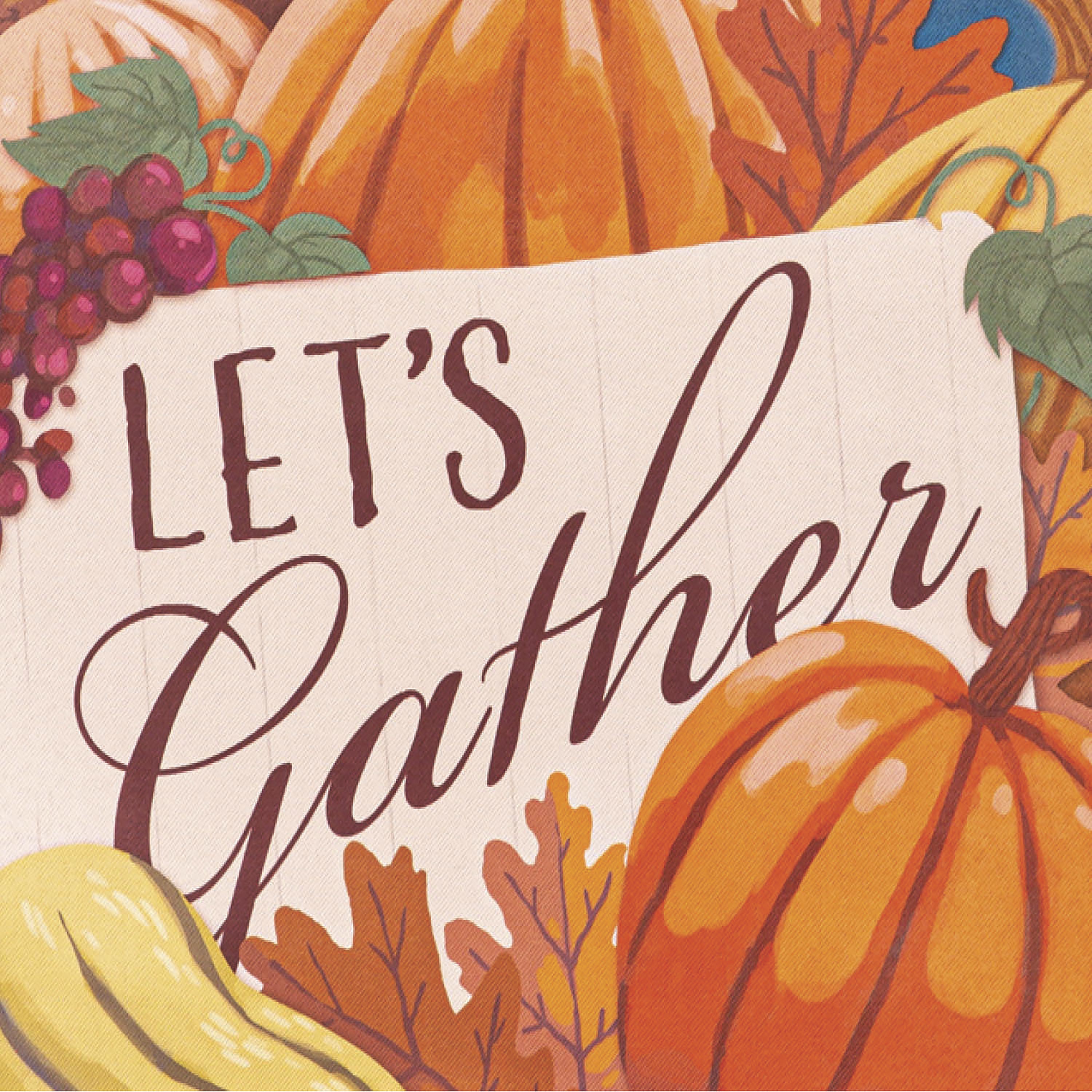 Gather Cornucopia Suede Garden Flag