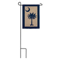 South Carolina Palmetto Garden Burlap Flag