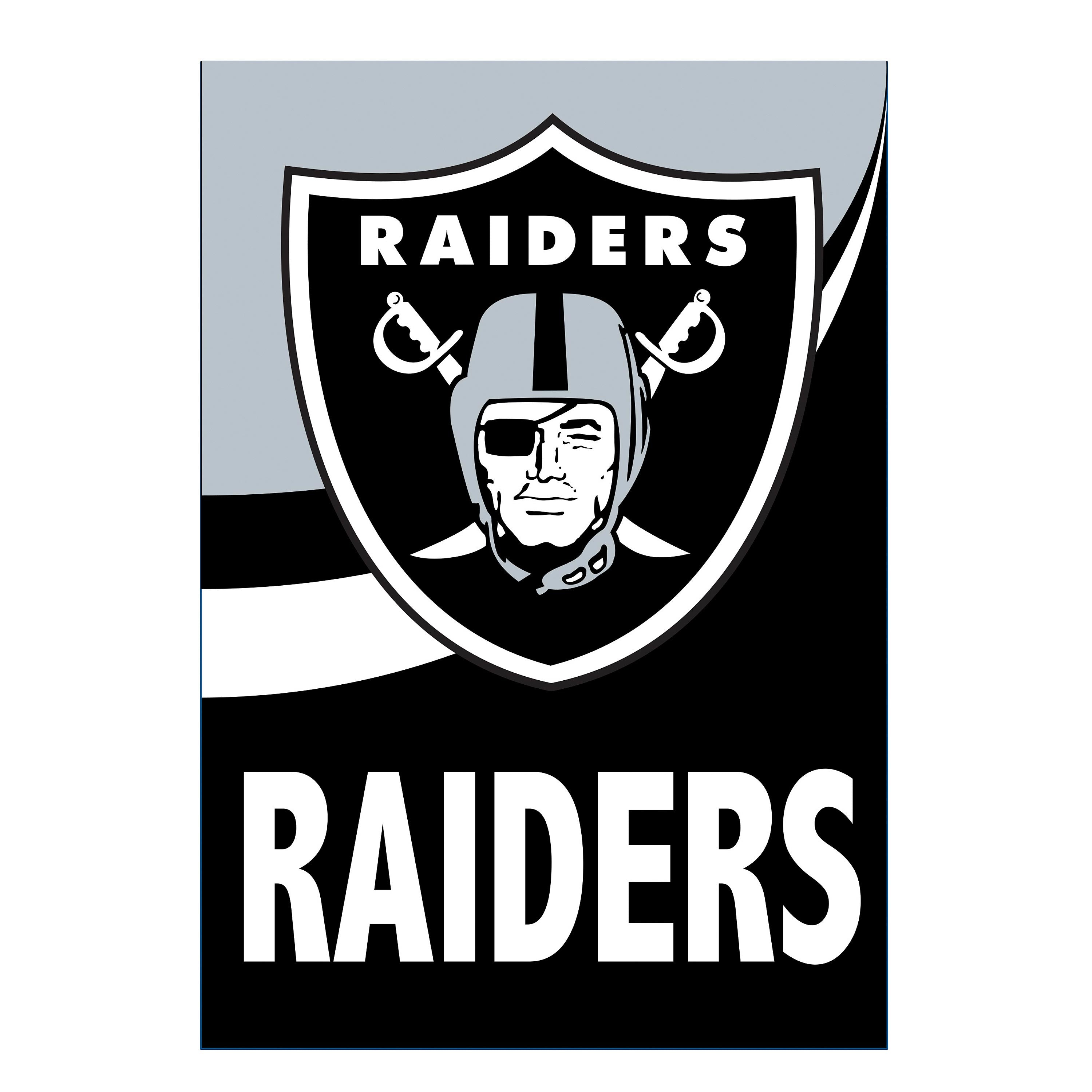 Las Vegas Raiders Burlap Flag House Size