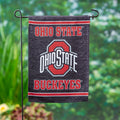 Ohio State University Embossed Suede Garden Flag