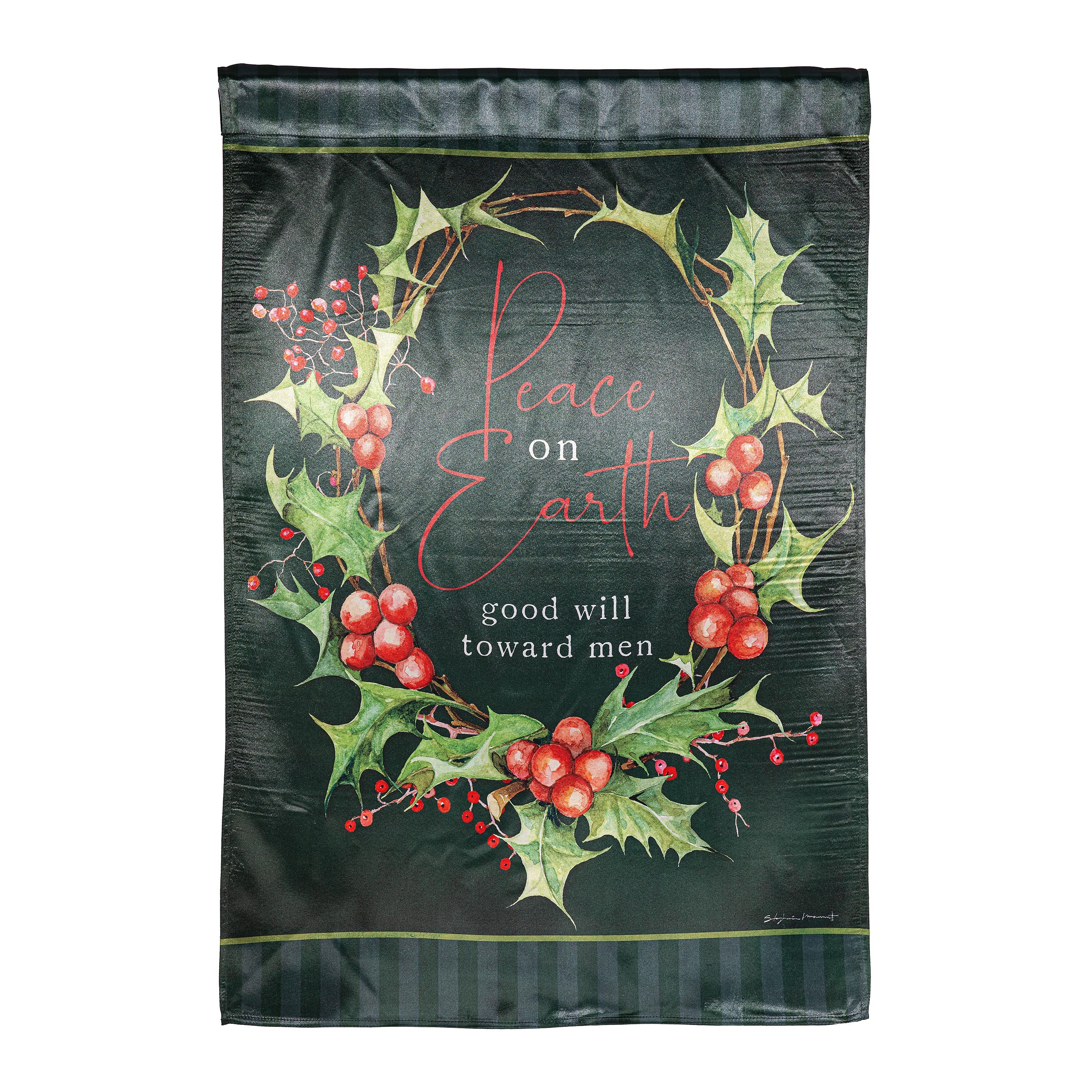 Peace on Earth Lustre House Flag