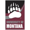 University of Montana Burlap Flag House Size