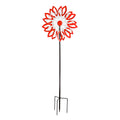 75"H Wind Spinner, Red and White Patriotic Leaves