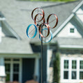 Metal Roundabout Breeze Wind Spinner 72"H