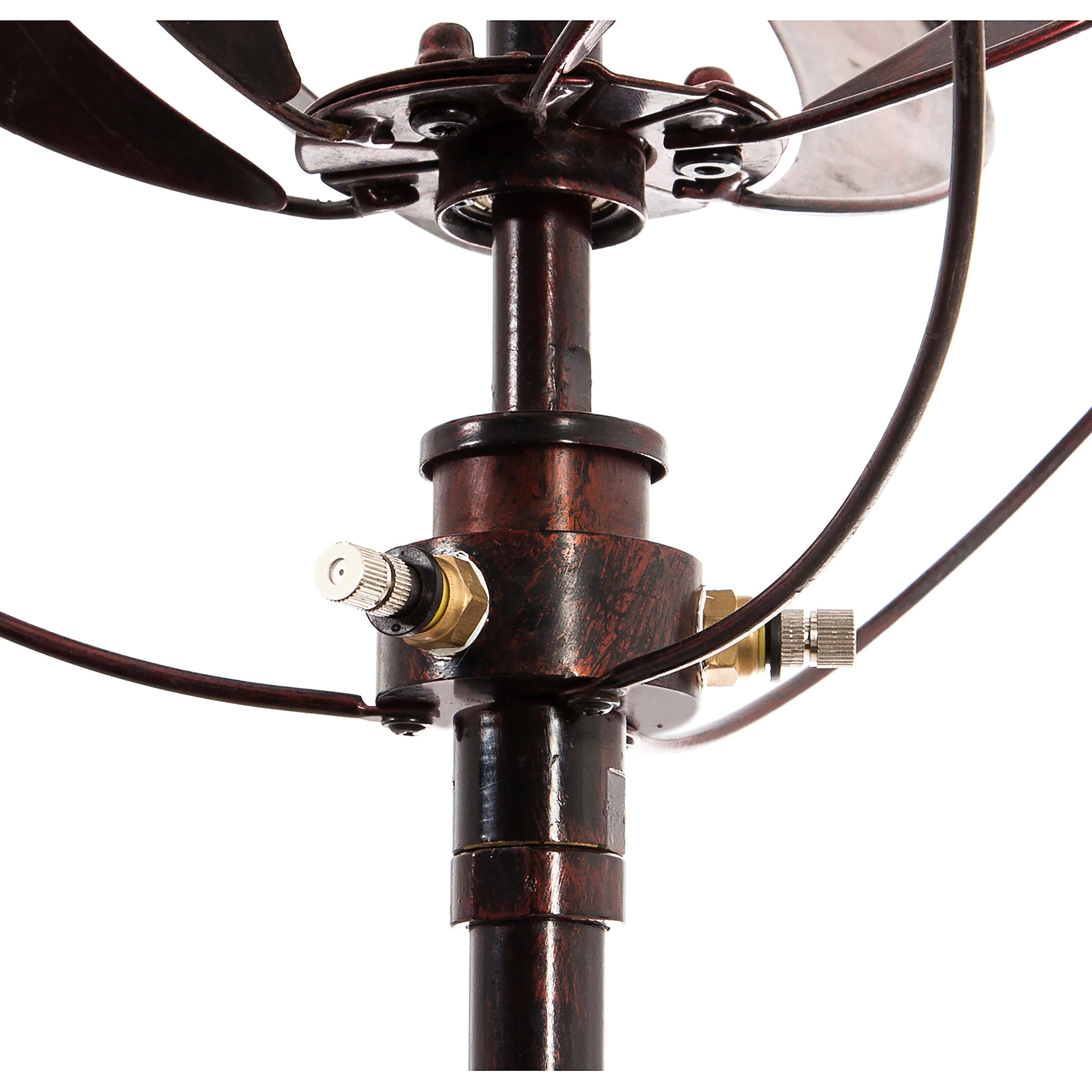 85.5"H Misting Wind Spinner, Copper Sphere