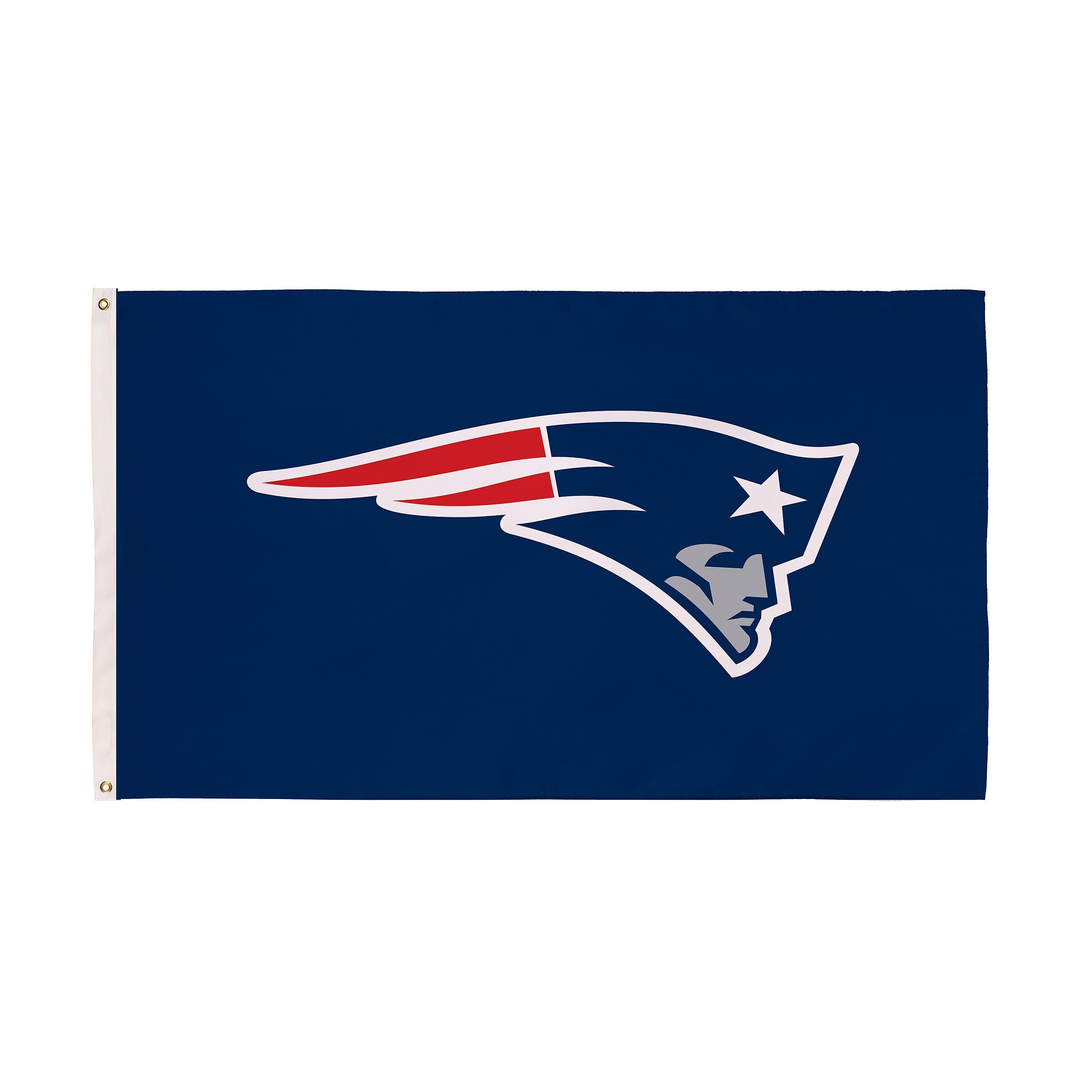 New England Patriots Single Sided Flag w/ 2 Grommets, 3'x5'