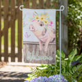 Hillside Pasture Home Spun Friends Suede Garden Flag