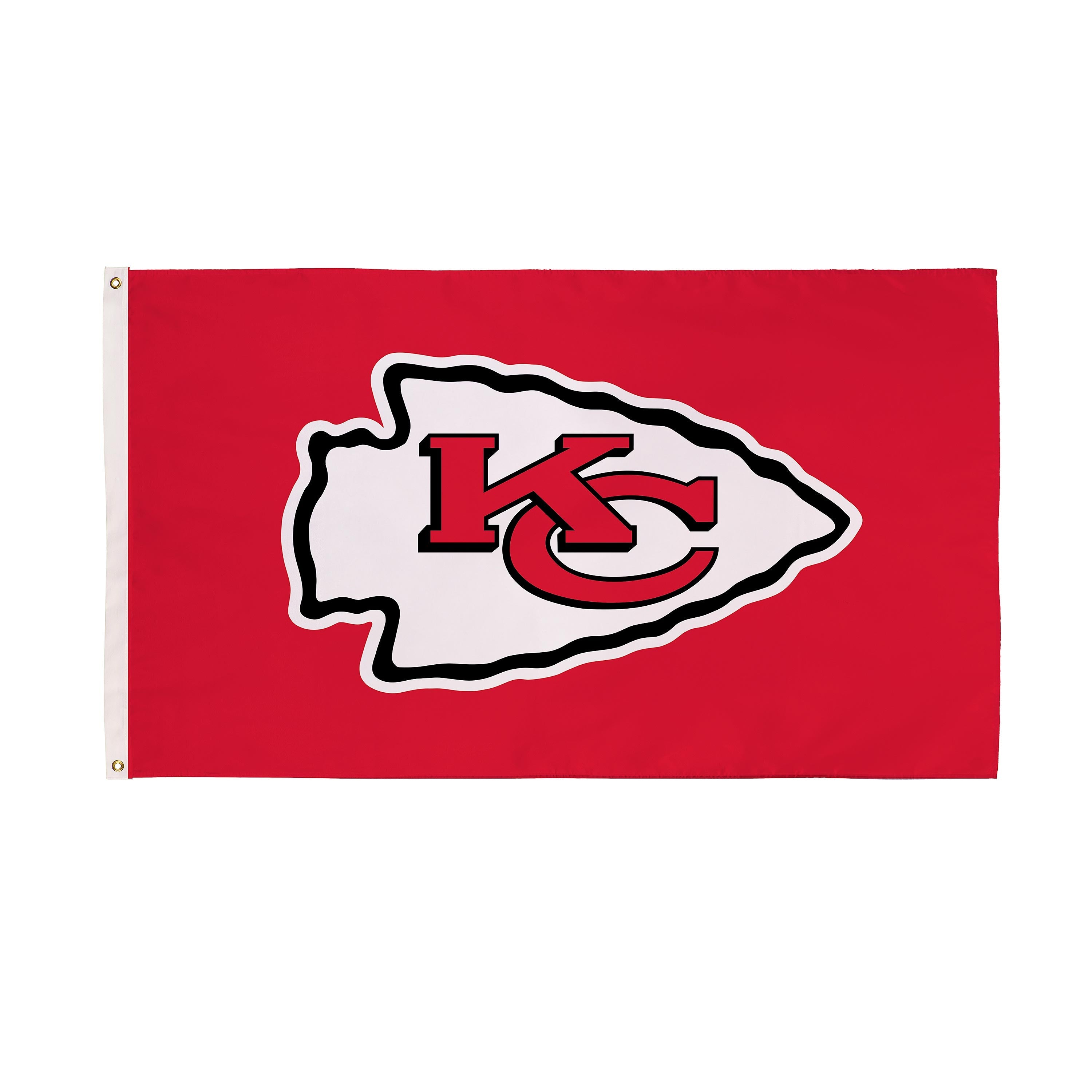 Kansas City Chiefs Single Sided Estate Flag with 2 Grommets, 3'x5'