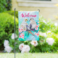 Pair of Mourning Doves Garden Linen Flag