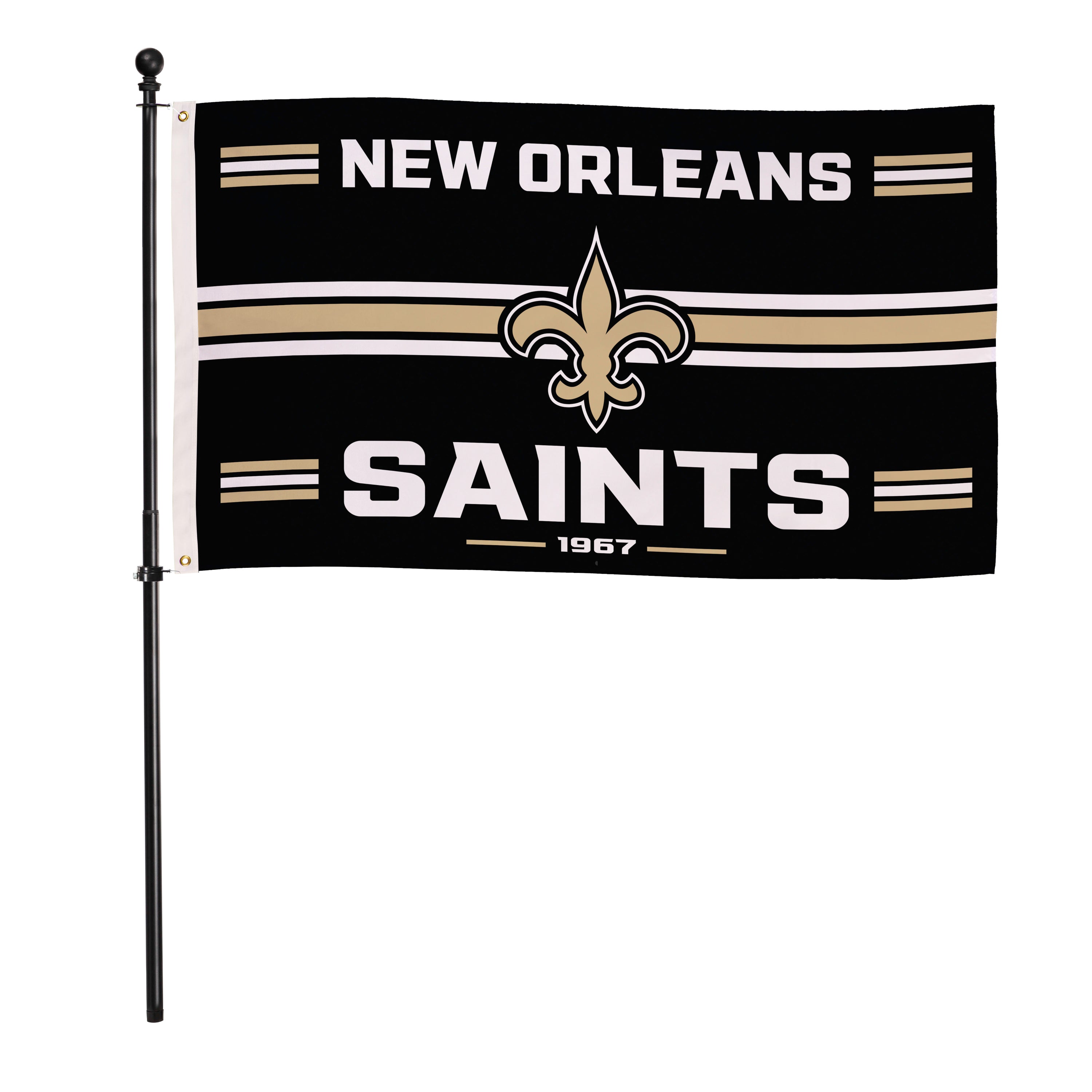 New Orleans Saints Single Sided Estate Flag with 2 Grommets, 3'x5'