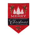 Merry Christmas Garden Burlap Flag